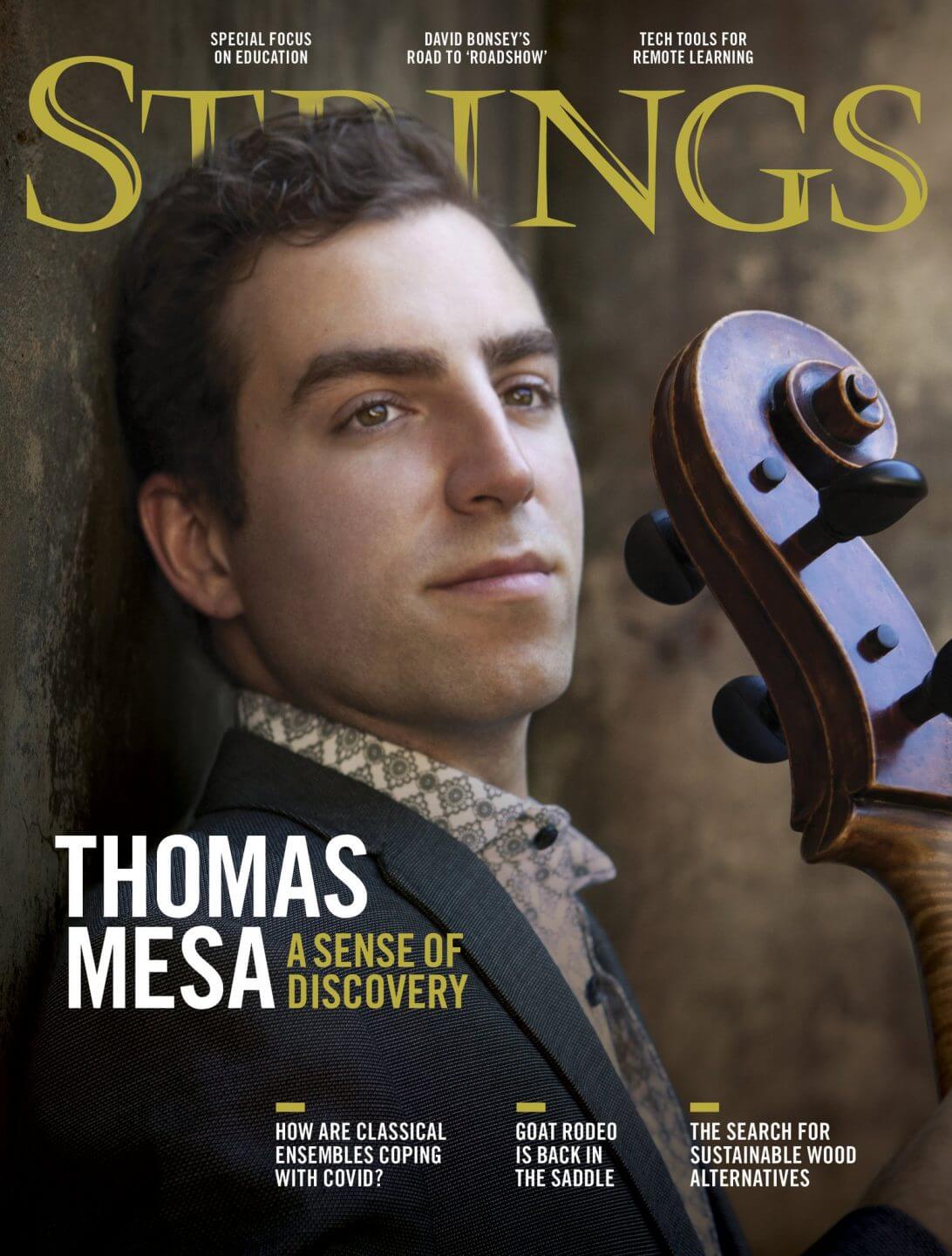 Strings Magazine Cover Feature Tommy Mesa
