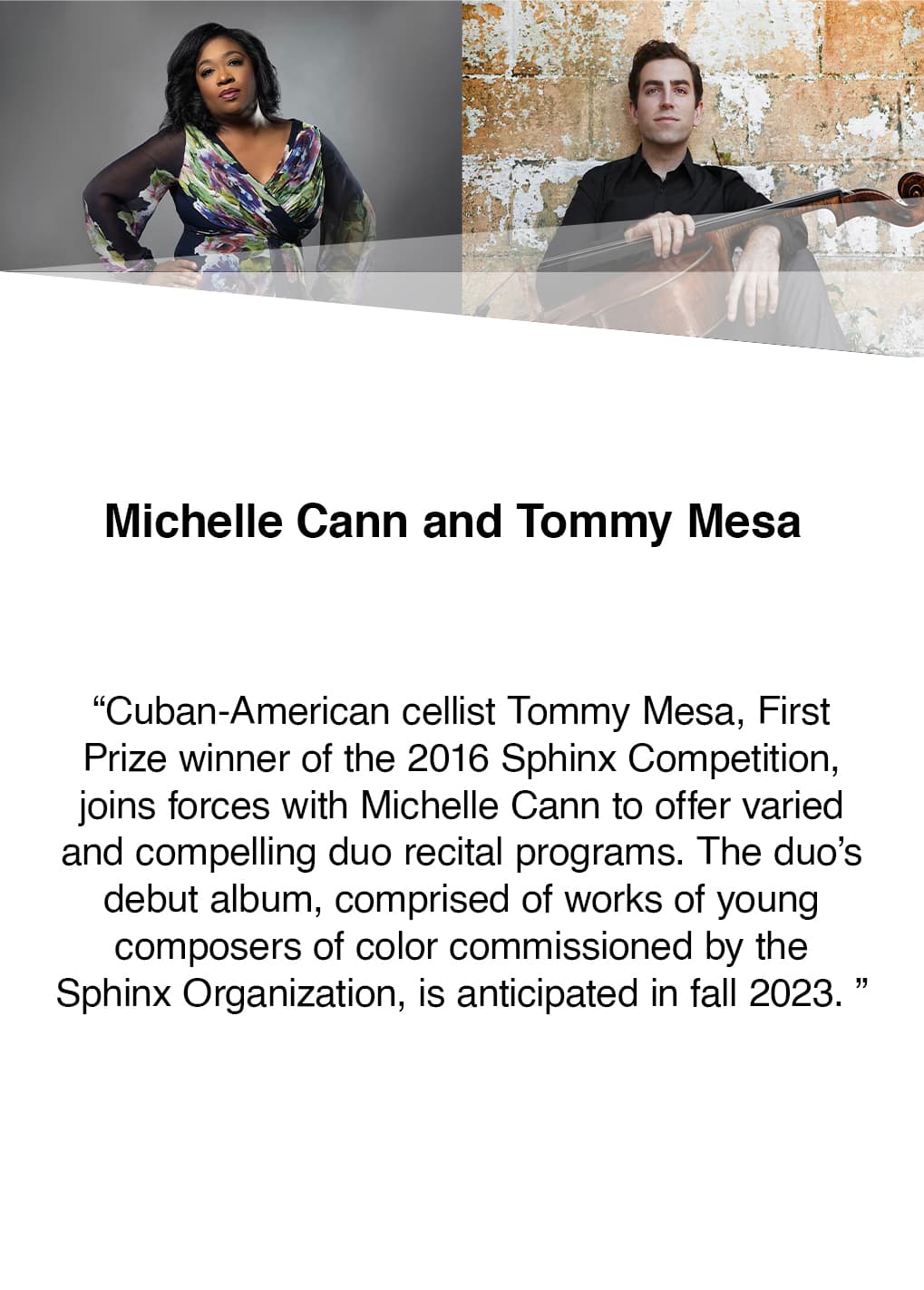 Michelle Cann and Tommy Mesa Curtis